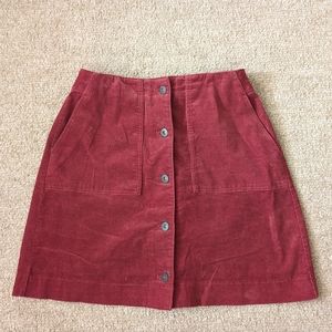 Uniqlo corduroy skirt